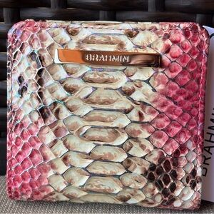 NWT Brahmin Jane in Pink Allover Snake Wallet#2